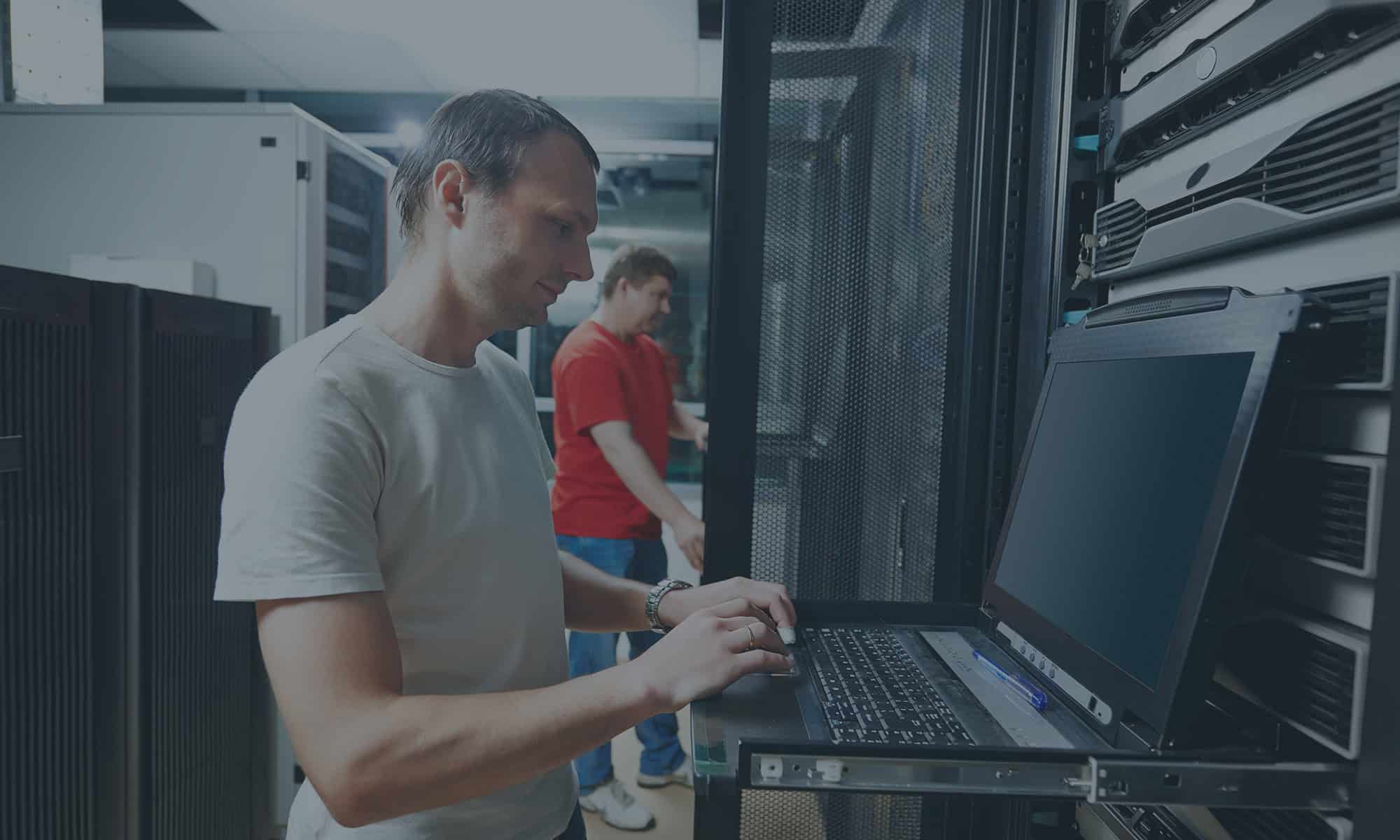 Technician monitoring systems for a Managed IT Support in Edinburgh customer